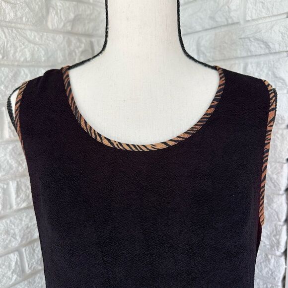 VINTAGE Maxi Dress w/ Animal Print Detailing - Picture 2 of 5